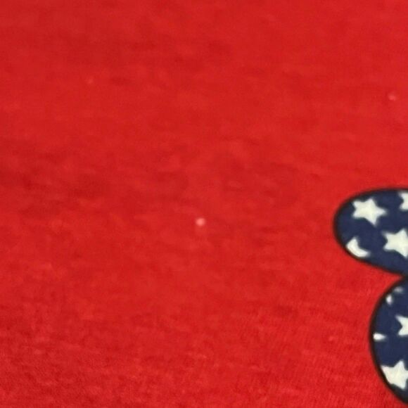 Disney Size XL Americana Patriotic Romper Mickey Mouse Jumpsuit Red 100% Cotton - Picture 3 of 12